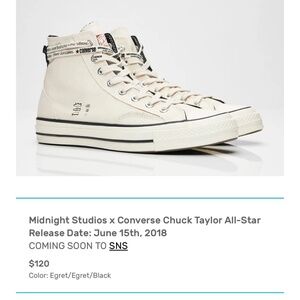 Midnight Studios x  Pro Leather Mid 'White' Mens Size 7.5 Women's 9
